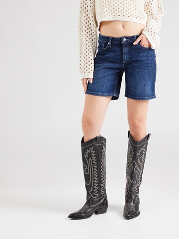 QS Regular Shorts  'Abby' in Blau: Vorderseite