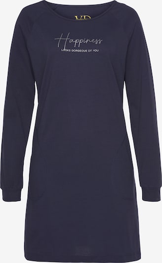 VIVANCE Nachthemd 'Dreams' in dunkelblau / silber, Produktansicht