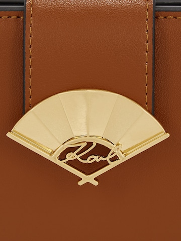 Porte-monnaies 'Continental' Karl Lagerfeld en marron