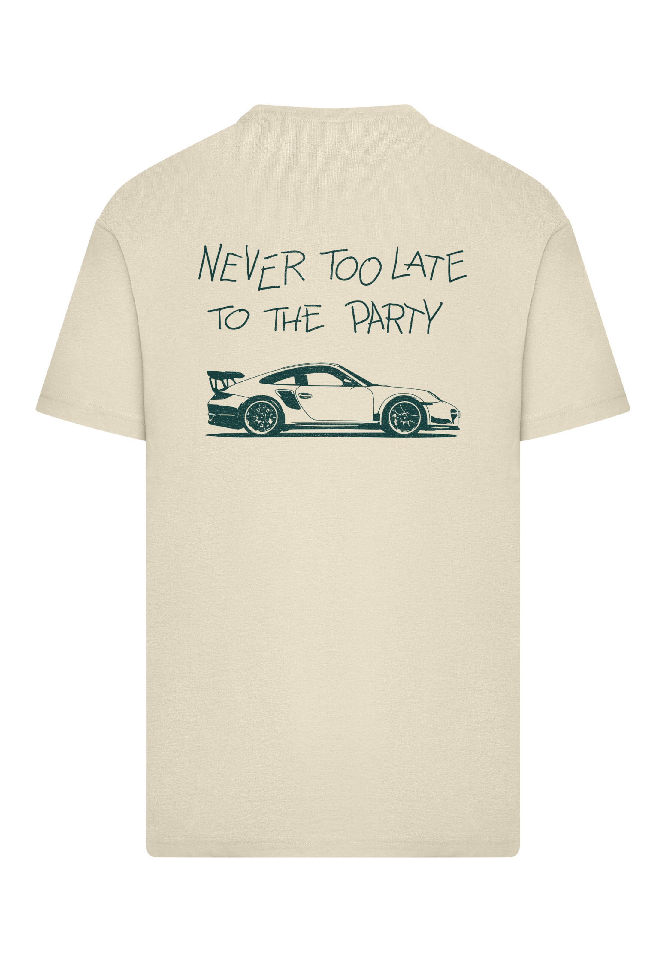 Mister Tee Shirt 'Never Too Late To The Party' in White