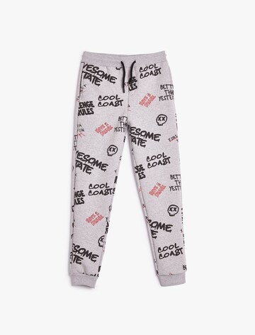 Koton Tapered Pants in Grey: front
