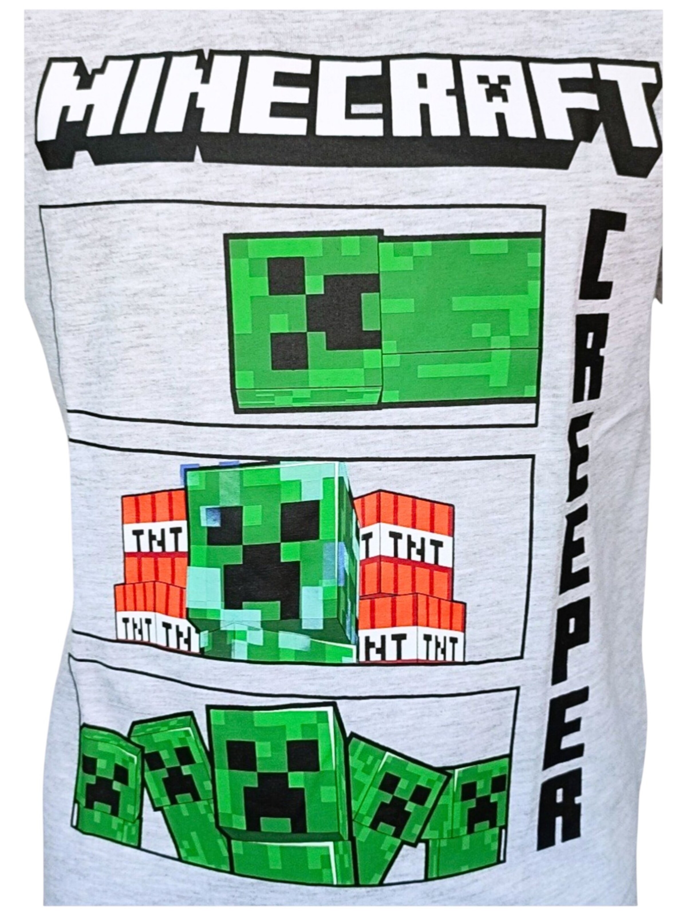 Minecraft Shirt 'Minecraft Creeper' in Grey