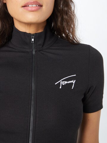 Tommy Jeans Tepláková bunda - Čierna