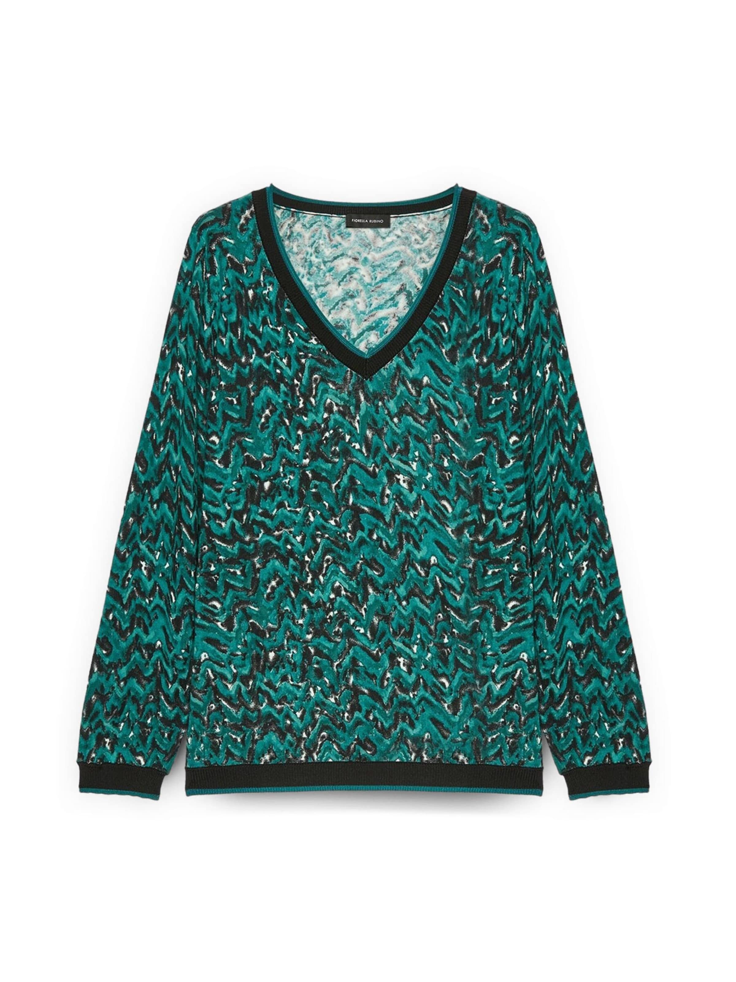 Fiorella Rubino Trui in Blauw: voorkant