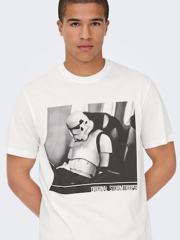 Only & Sons Shirt 'ONSSTORMTROOPER' in Wit