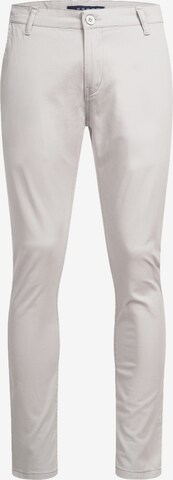 Indumentum Slim fit Chino Pants in Grey: front