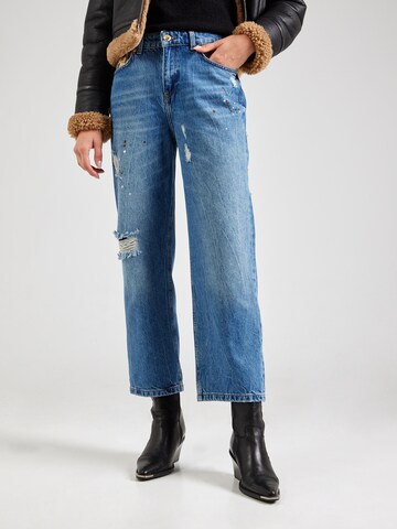 Just Cavalli - Loosefit Vaquero en azul: frente