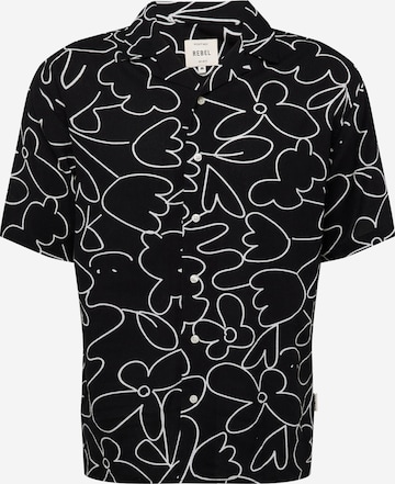 Redefined Rebel Button Up Shirt 'Pablo' in Black: front