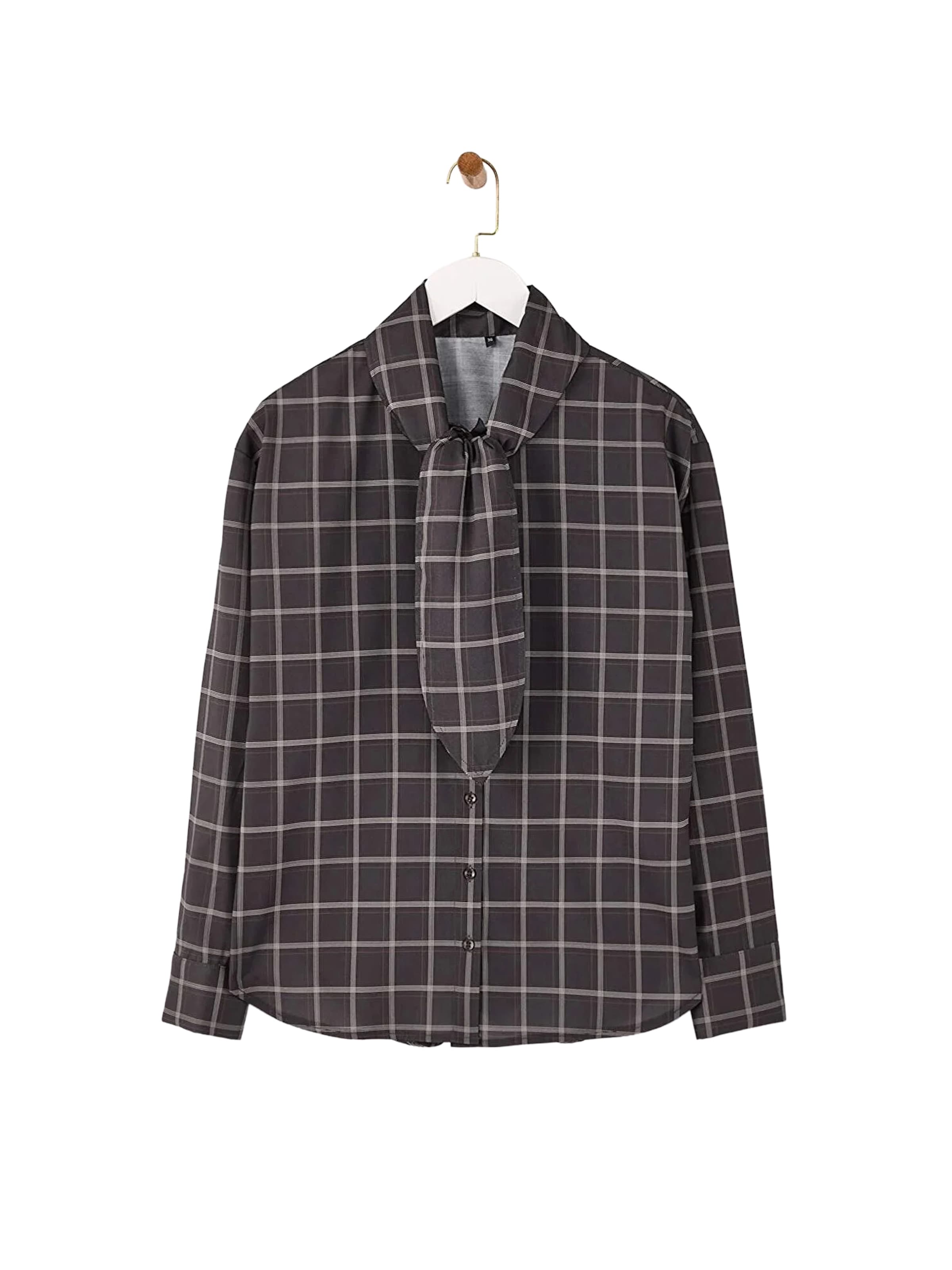 Trendyol - Blusa en marrón: frente