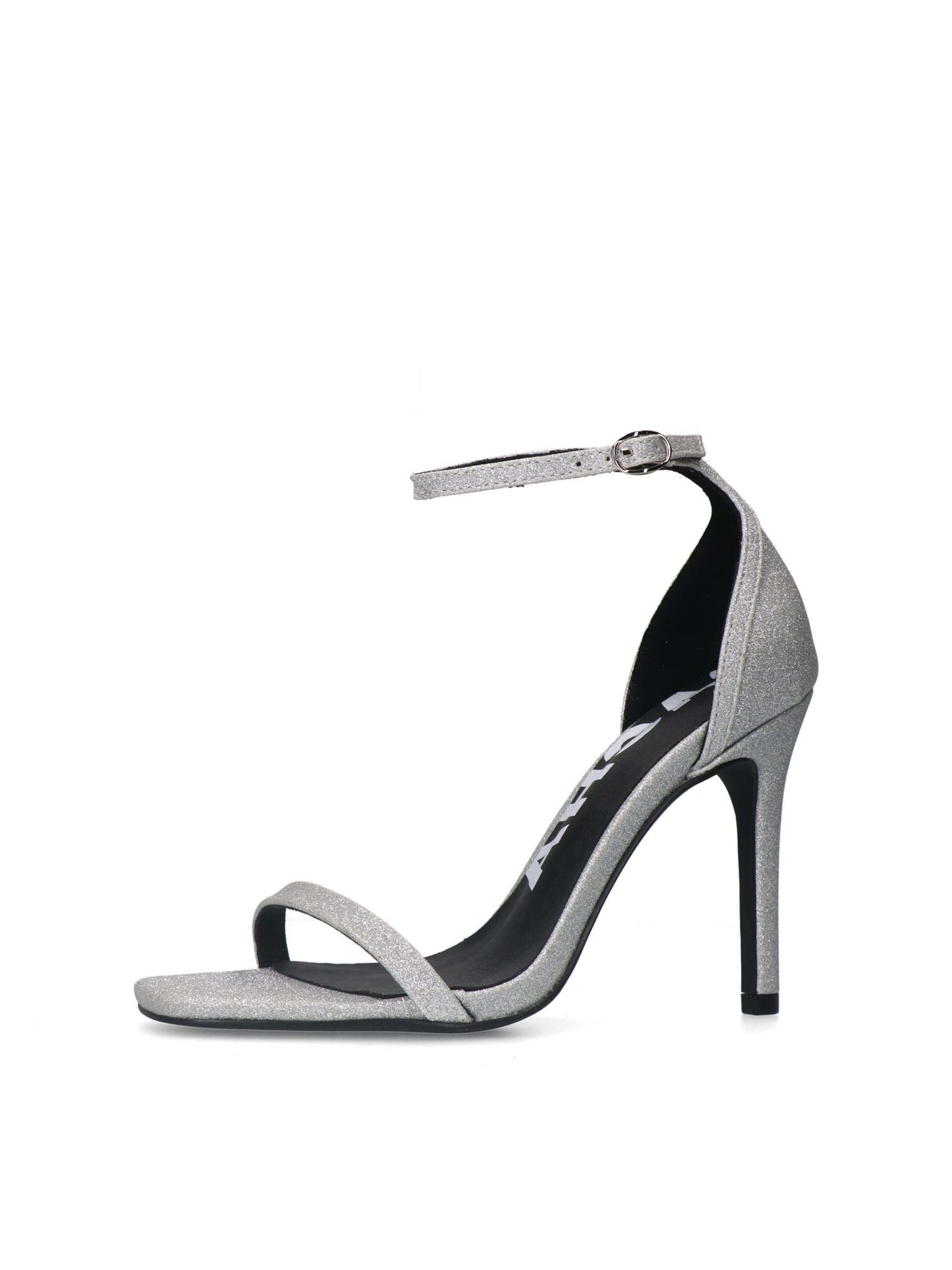 Escarpins SACHA en argent : devant