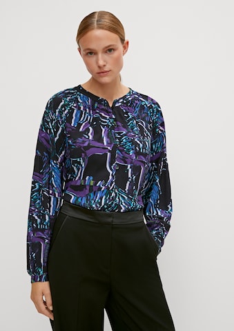 COMMA Blouse in Blauw: voorkant