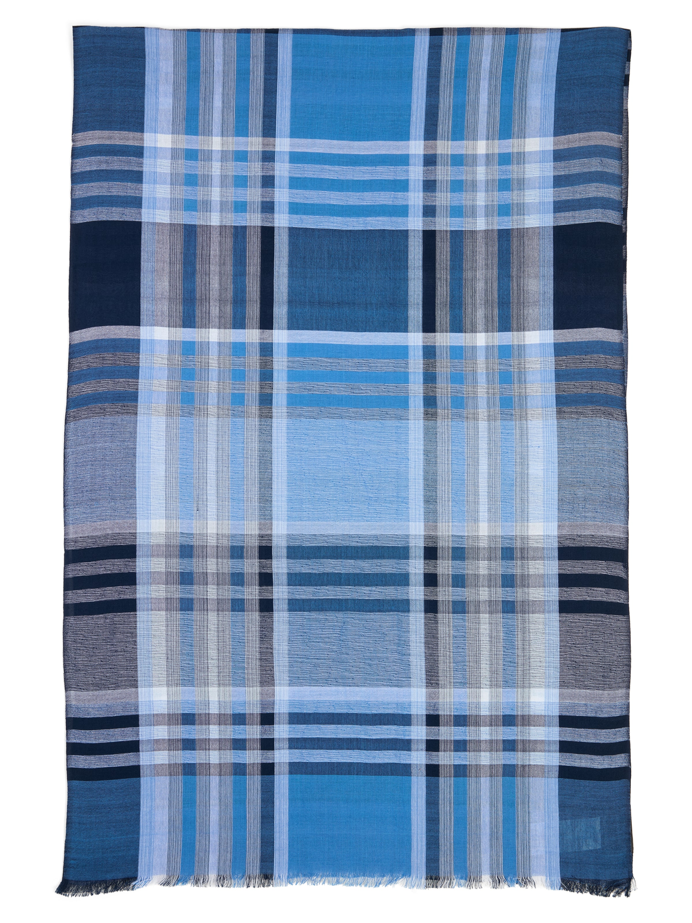 Nils Sundström Schal in Blau: Vorderseite