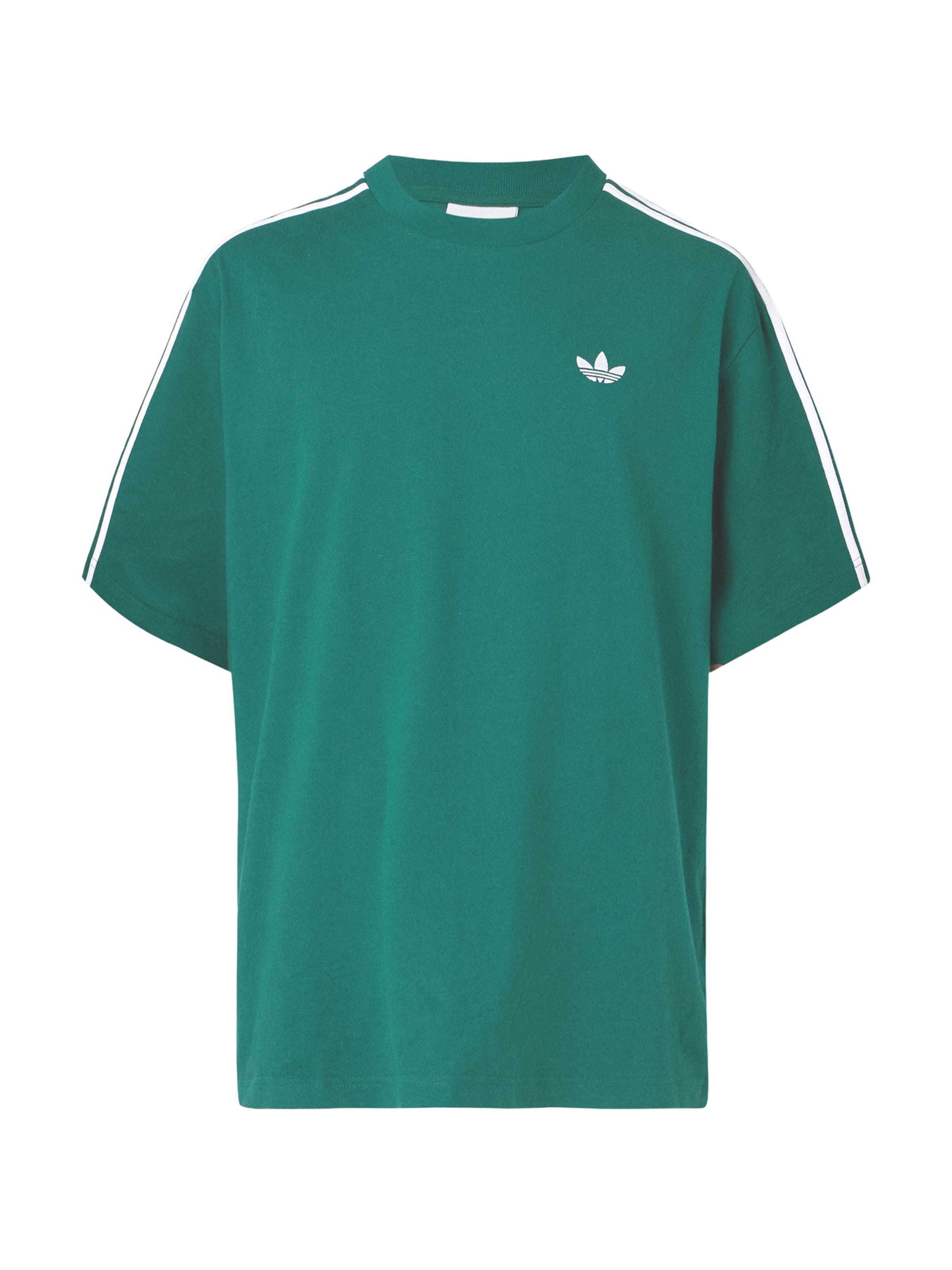 Marškinėliai iš ADIDAS ORIGINALS, spalva – smaragdinė spalva / balta, Prekių apžvalga