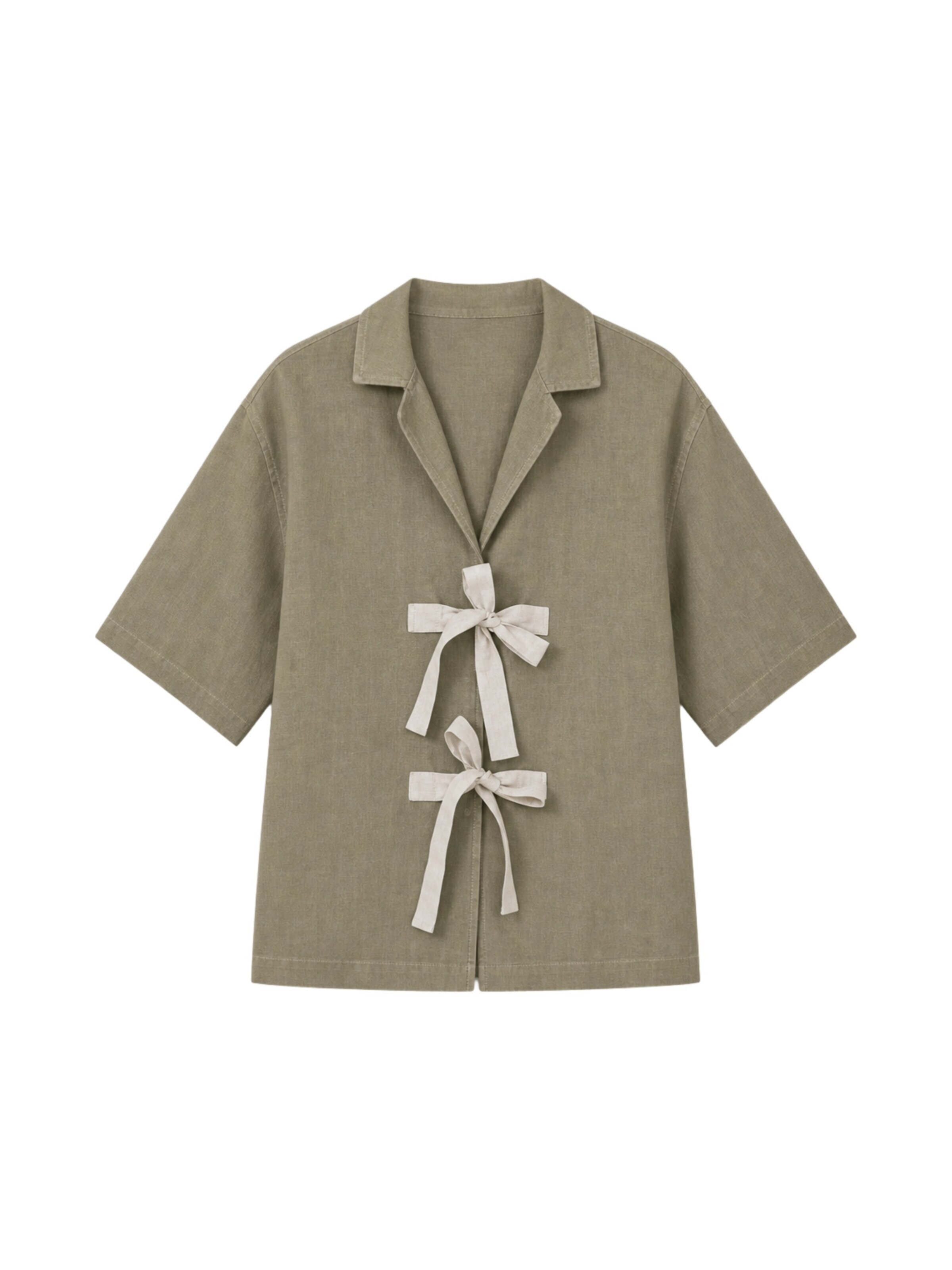 Coulange Bluse 'Kimono C48' i grøn: forside