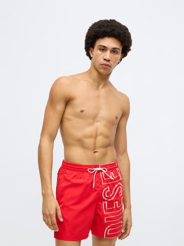 DIESEL Плавательные шорты 'SOCCER-41-D-CORE' в Красный: спереди