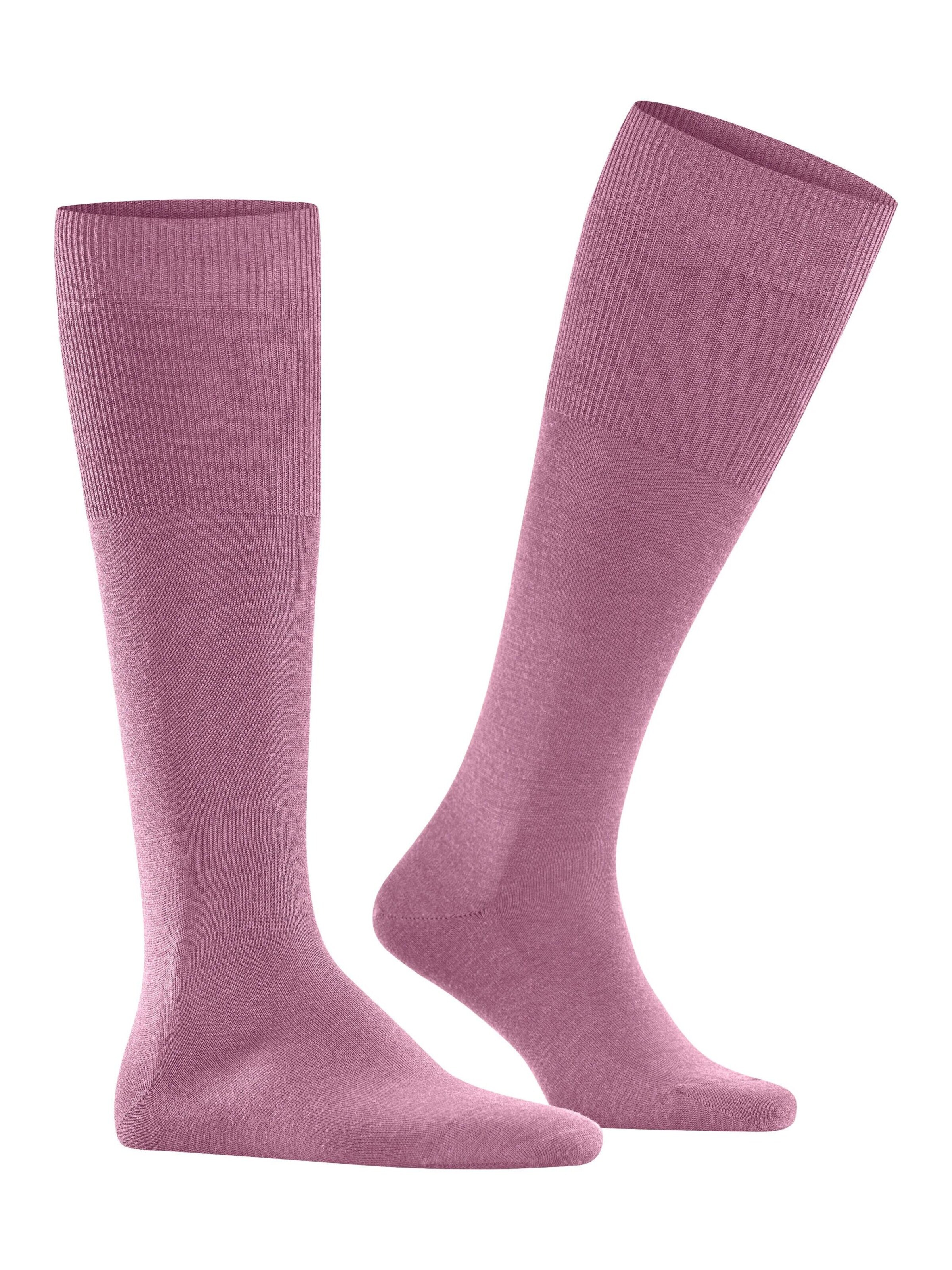 FALKE Knee High Socks 'Airport' in Pink
