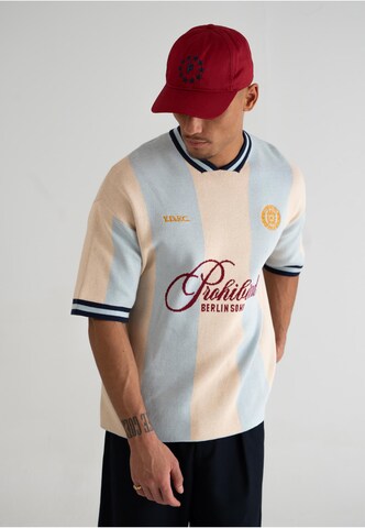 Prohibited Shirt 'PBFC' in Beige: front