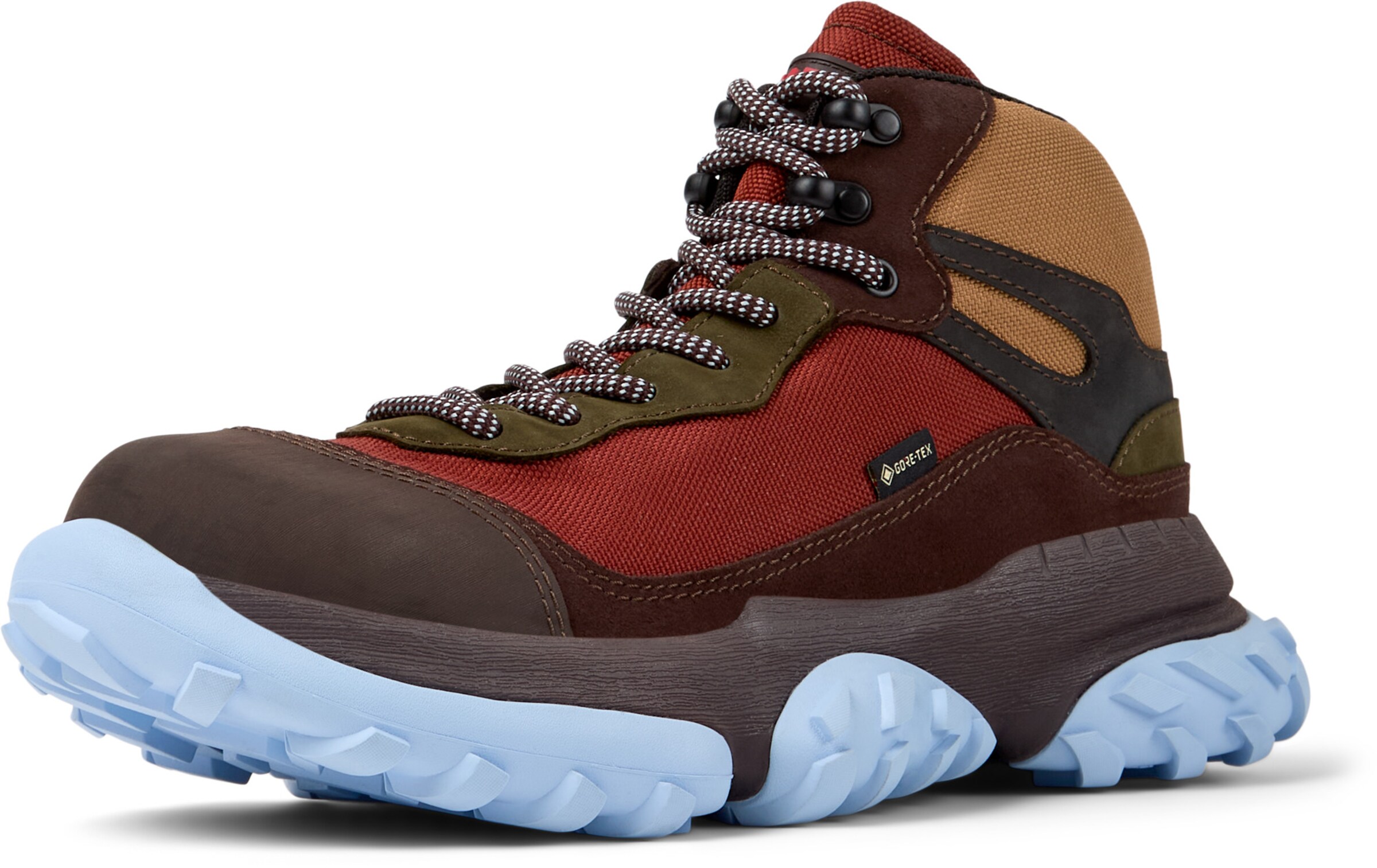 CAMPER Lace-up boots 'Karst Trek' in Brown: front