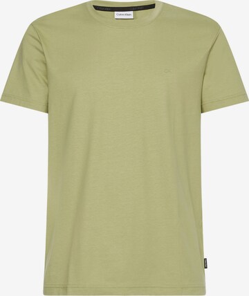 T-Shirt Calvin Klein en vert : devant