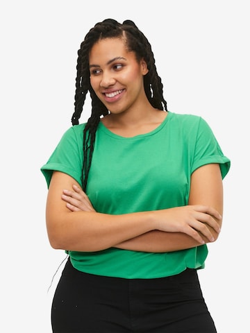 Zizzi - Camisa 'KATJA' em verde: frente