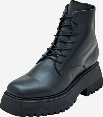 EDITED - Botines con cordones 'Ivera' en negro: frente