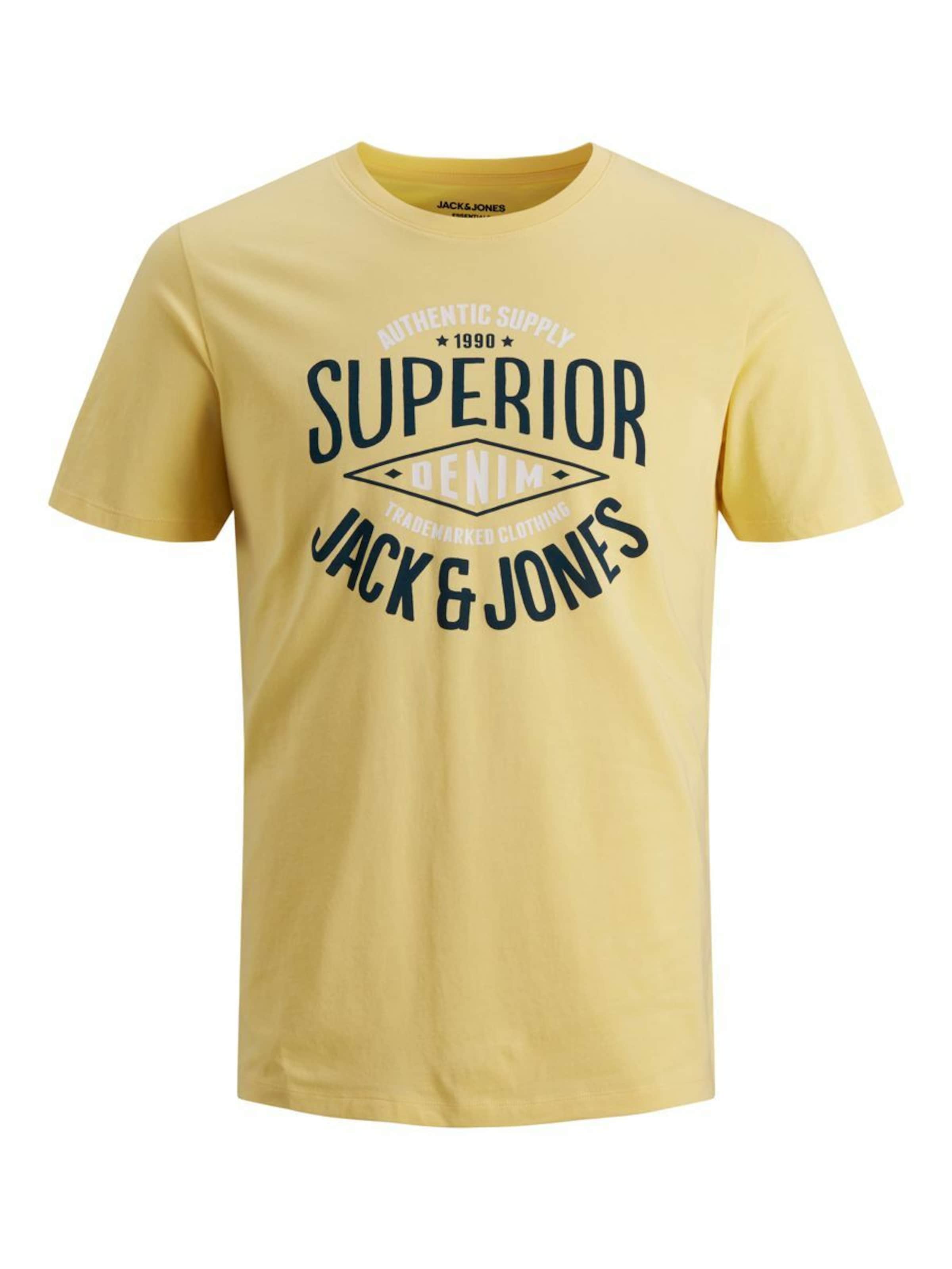 JACK & JONES Shirt in Geel: voorkant