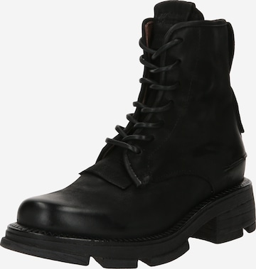 A.S.98 Lace-Up Ankle Boots 'LANE' in Black: front