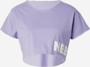 T-shirt fonctionnel 'POWERHOUSE' NEBBIA en violet : devant