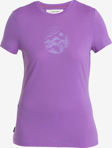 ICEBREAKER Performance Shirt 'Tech Lite III' in Purple: front