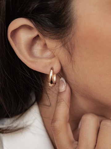 Hey Happiness Oorbellen 'Bold Dome Hoop' in Goud