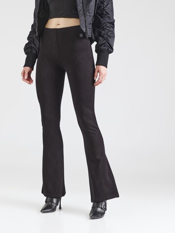 HUGO Flared Pants 'Nalentine' in Black: front