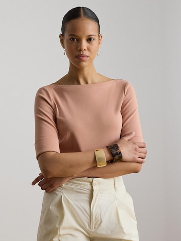 Lauren Ralph Lauren Μπλουζάκι 'JUDY' σε ροζ: μπροστά