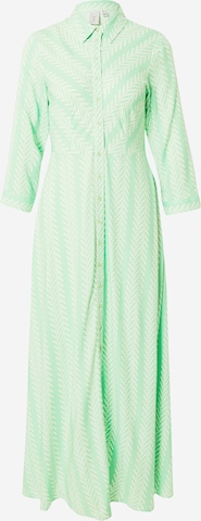 Y.A.S Košeľové šaty 'Savanna' - Zelená: predná strana