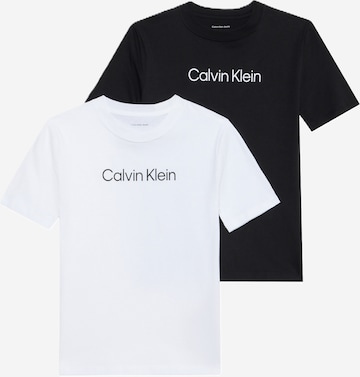 juoda Calvin Klein Jeans Marškinėliai 'INSTITUTIONAL': priekis