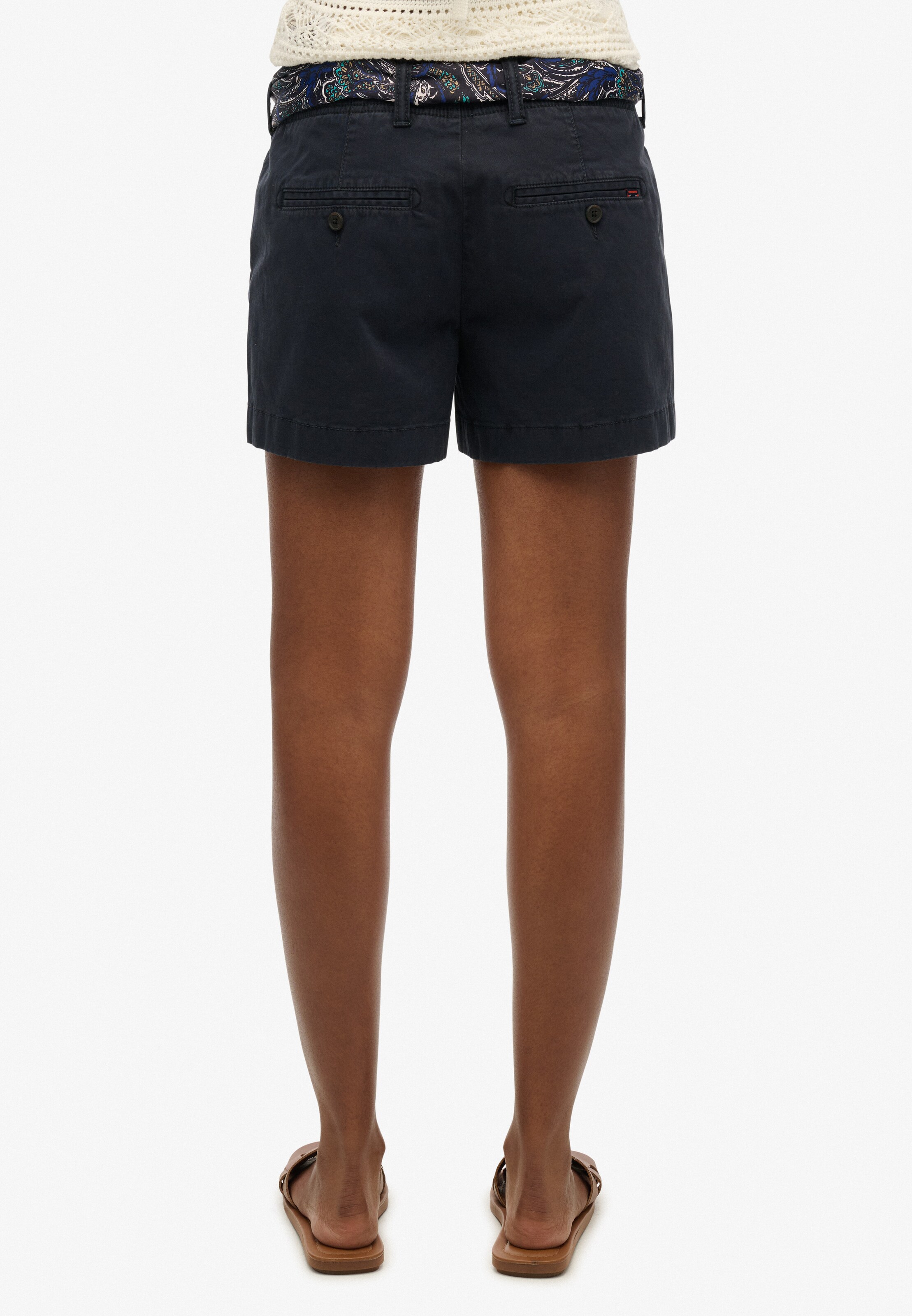 Coupe slim Pantalon chino 'Classic' Superdry & Co en bleu