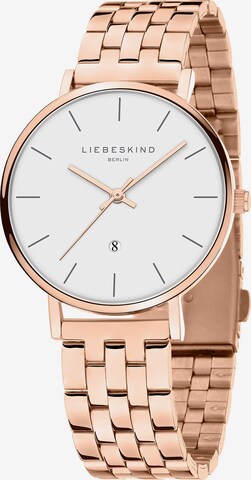 Liebeskind Berlin - Reloj analógico en oro: frente