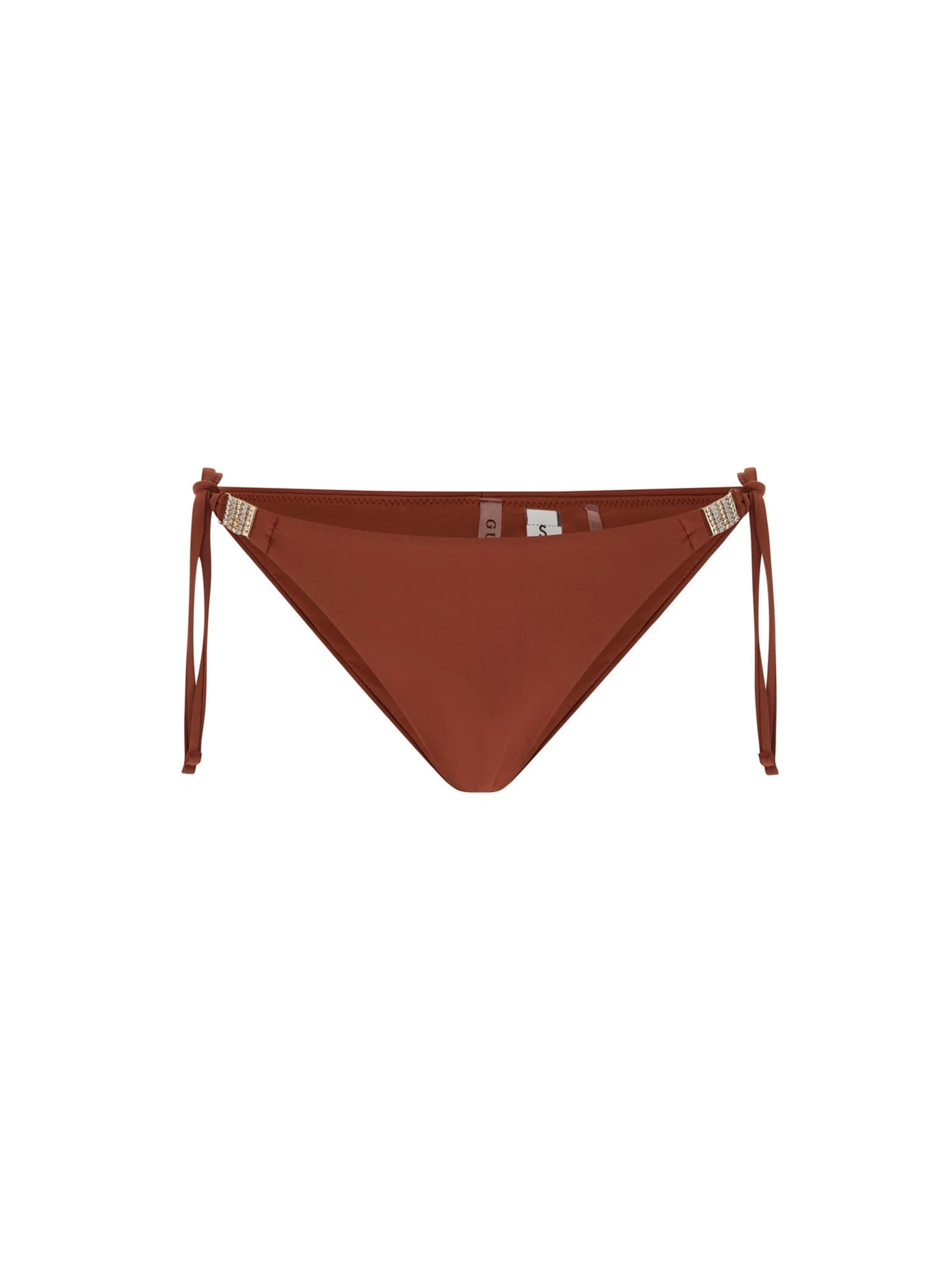 GUESS Bikini Bottoms in Brown: front