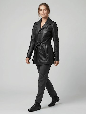 Manteau mi-saison 'Elin' Agamaa en noir