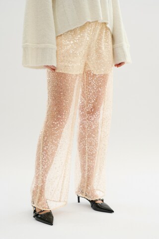 KAREN BY SIMONSEN Wide Leg Hose 'Signe' in Beige: Vorderseite