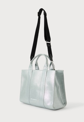 Borsa a mano 'IKON' di Karl Lagerfeld in argento