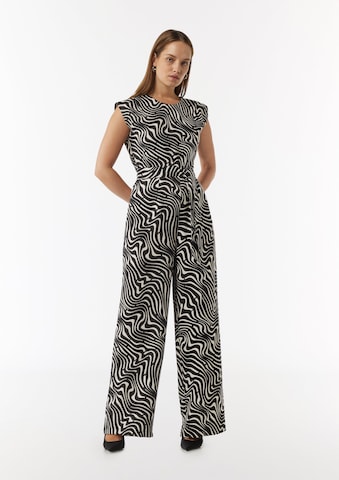 Tuta jumpsuit di COMMA in nero: frontale