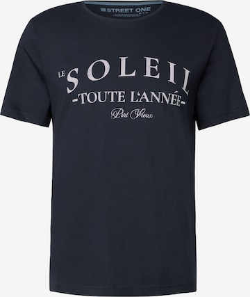 Street One MEN Shirt in Blue: front