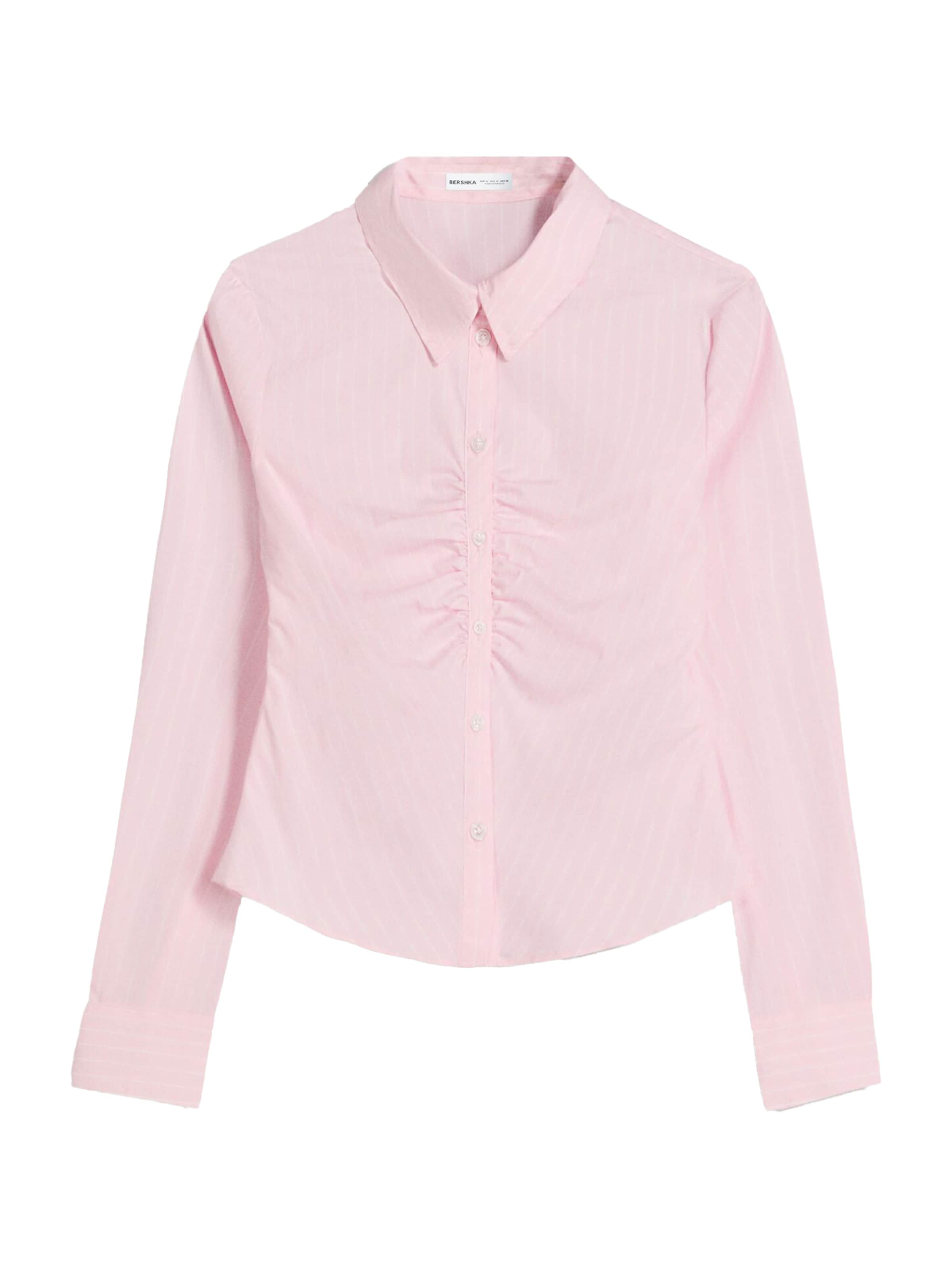 Bluză de la Bershka pe roz: față