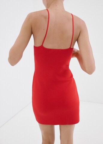 MANGO Strickkleid 'Espeji' in Rot