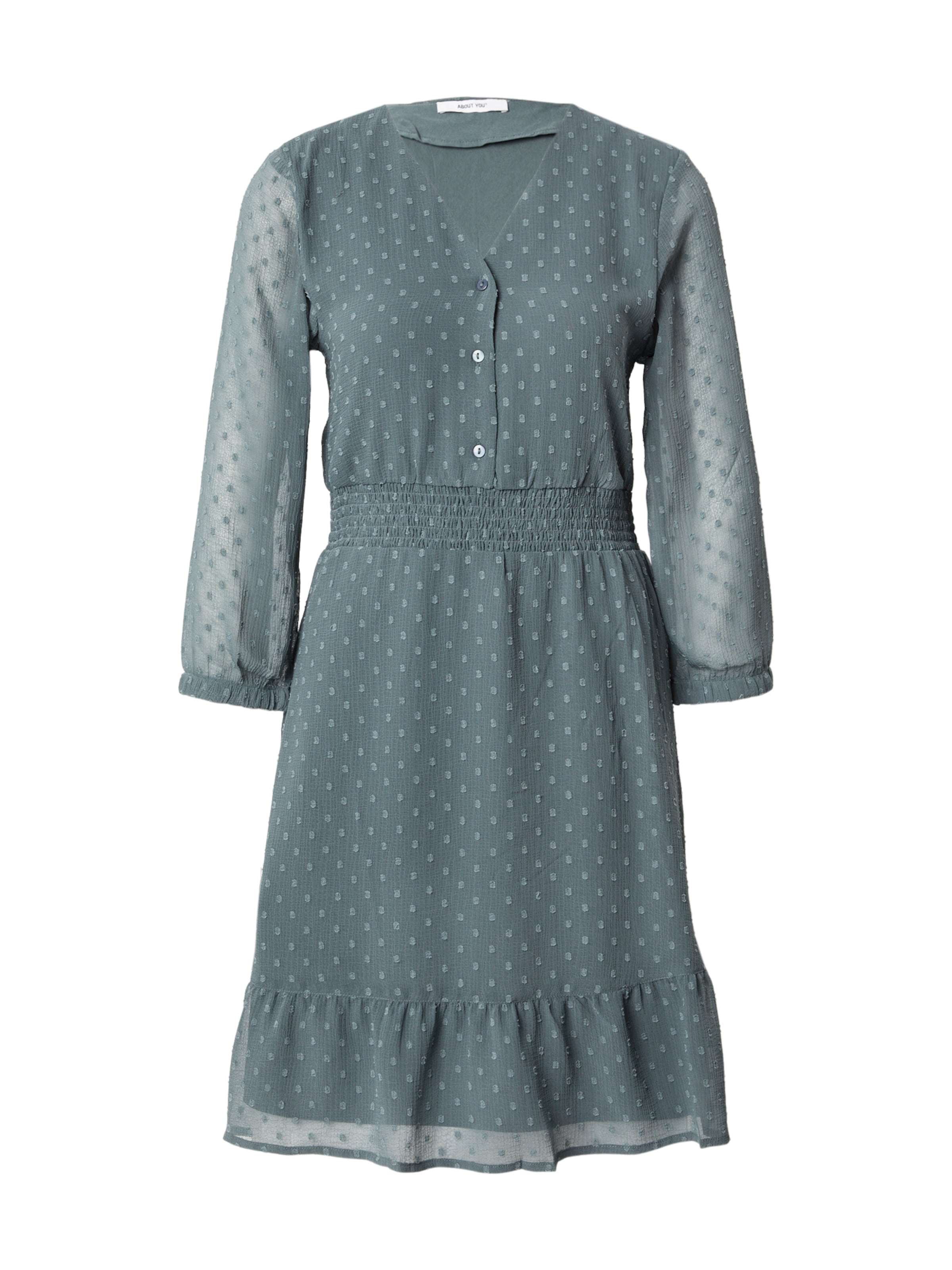 ABOUT YOU Košilové šaty – zelená: přední strana