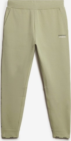 Superdry Slim fit Workout Pants 'Sport Tech' in Grey: front