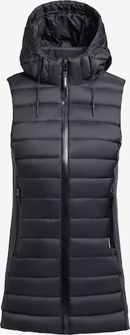 khujo Bodywarmer 'Cebca' in Zwart: voorkant