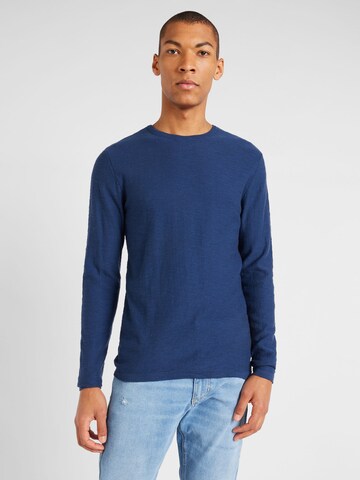 BLEND - Pullover em azul: frente