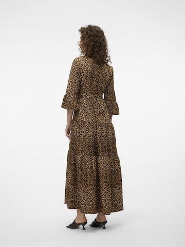 VERO MODA Shirt dress 'ZERA' in Brown