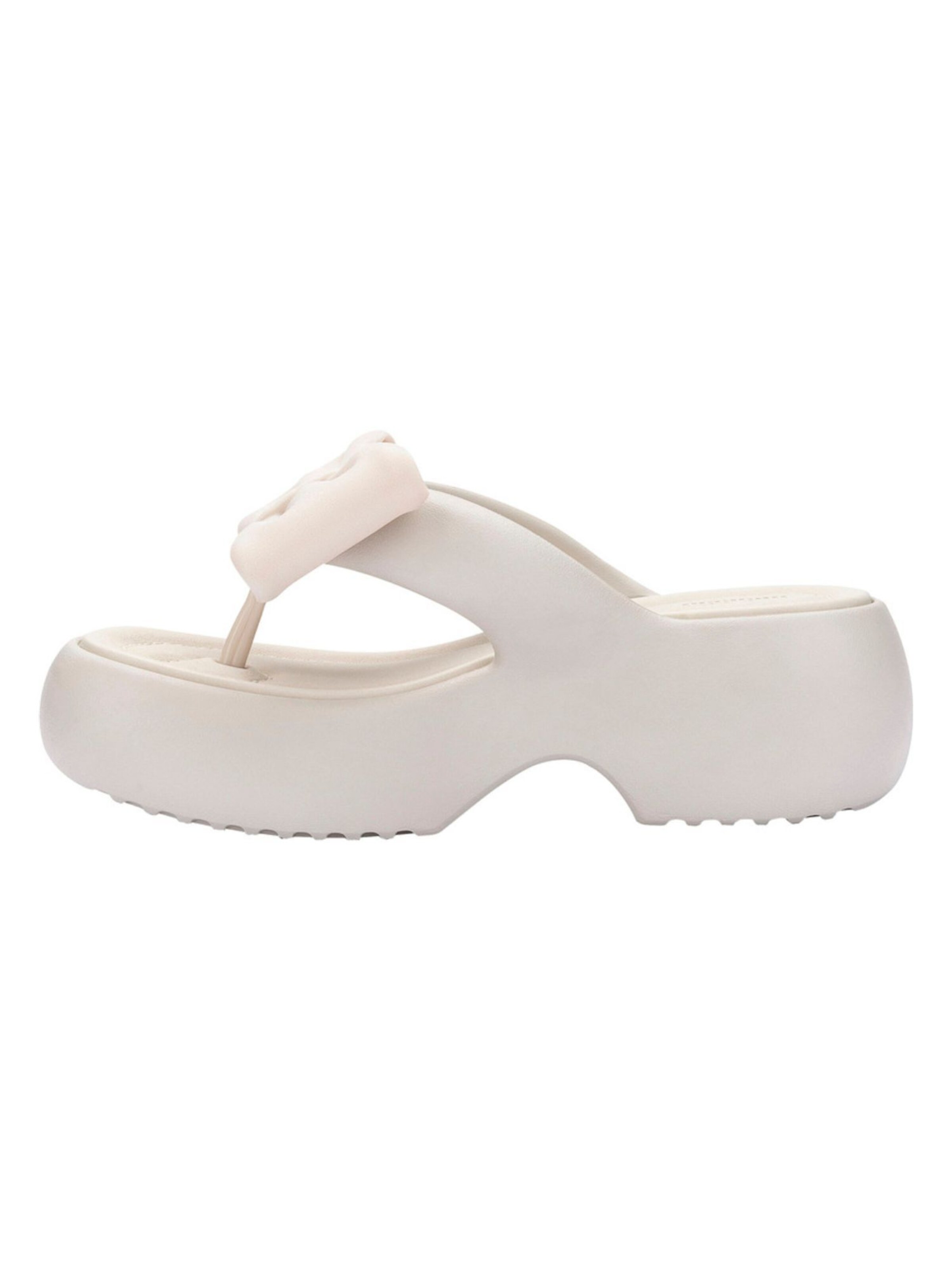 MELISSA Zehentrenner 'Free Fuzzy' in Beige: Vorderseite